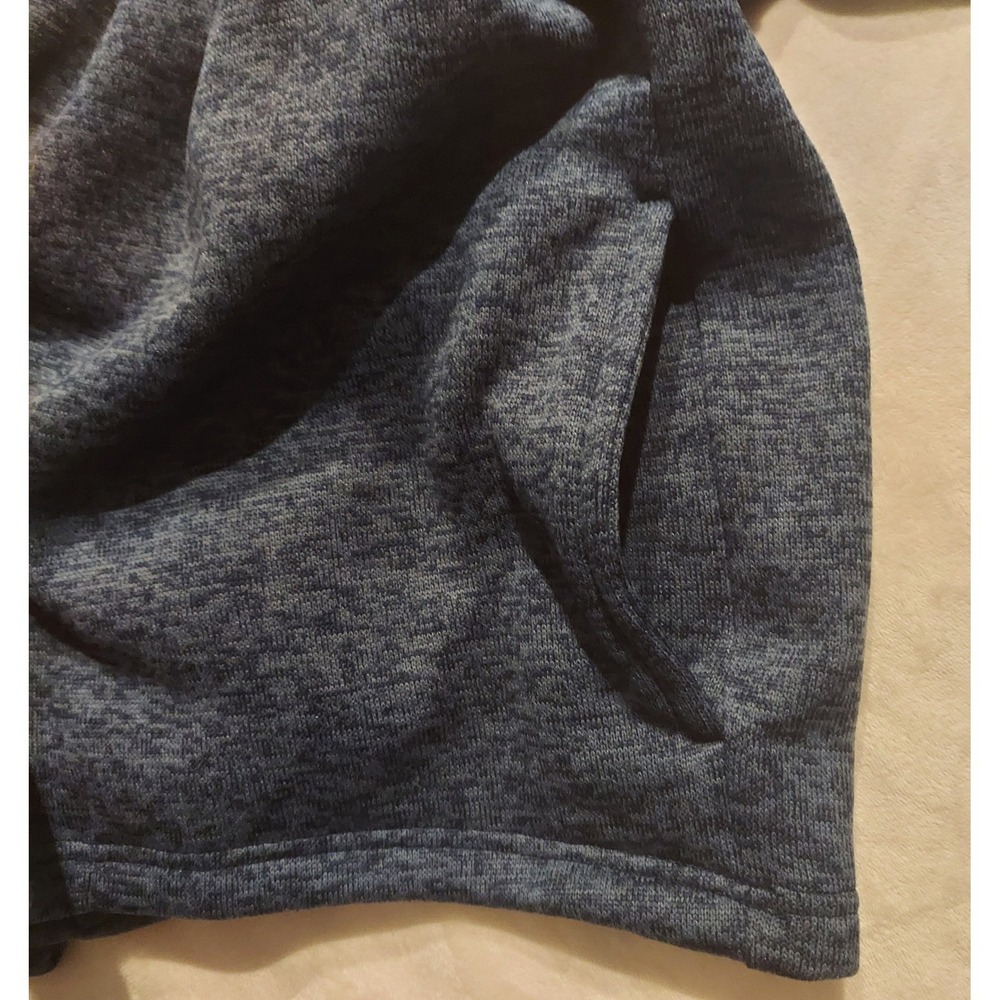 Lands End Mens Navy (Brushed) Sweater Fleece Snap Neck Pullover Jacket Size XXL❤ - Picture 6 of 12